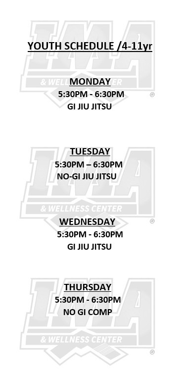 Kid's Class Schedule