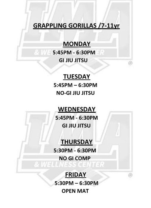 Youth Class Schedule